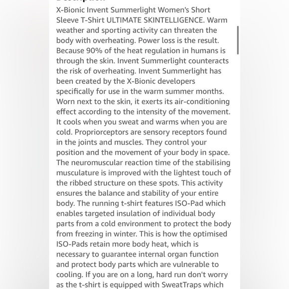 X-Bionic Invent Summerlight Tee - Picture 7 of 8